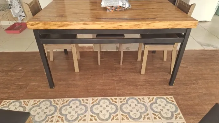 MESA MADEIRA MACIÇA (RÚSTICA)