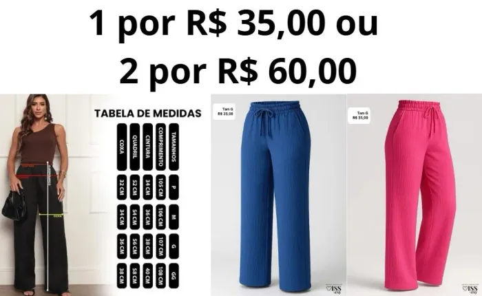 Calça feminina.
