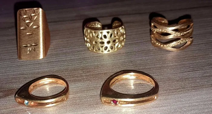 *MEGA PROMOÇÃO* Anéis Folhado à Ouro