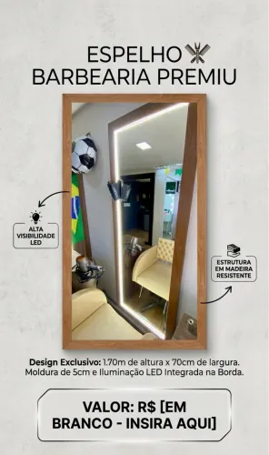 Vendo espelhos para salão e barbearia 