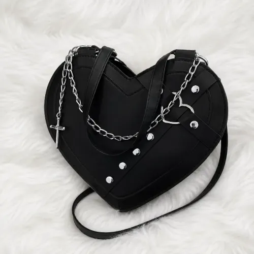 Bolsa coração dark
