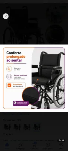 Cadeira de rodas nova