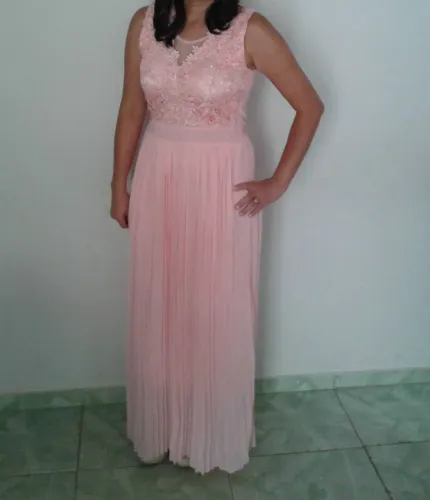 Vestido rosa para madrinha