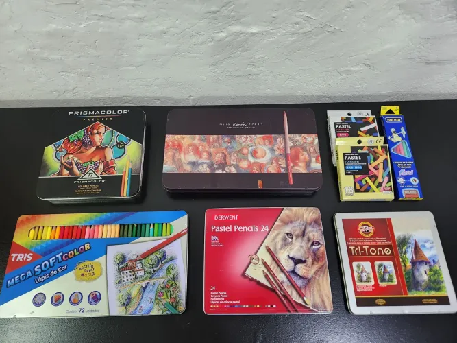 Lápis de cor arte profissional pintura artística