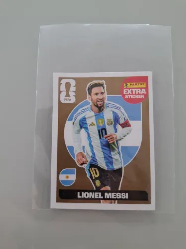 Figurinha Legends Dourado do Lionel Messi