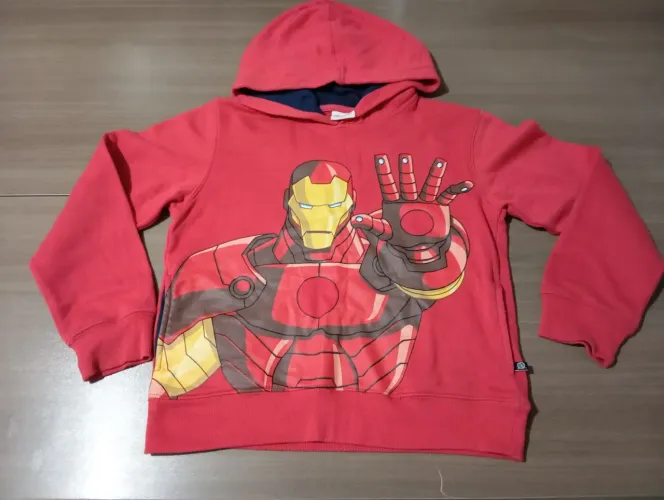 Agasalho infantil Homem de Ferro  Tam.10 anos 