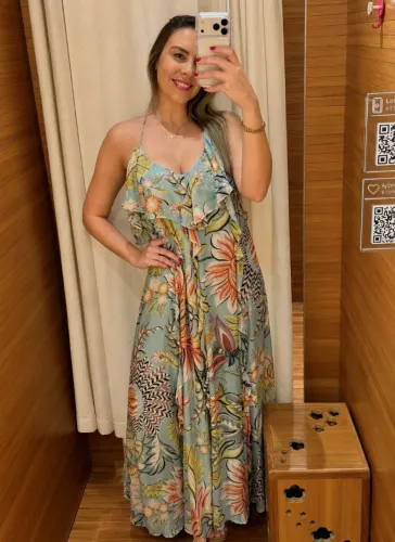 Vestido Farm novo (tag) Floral Ligia