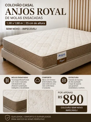 Colchão casal Anjos Royal Molas