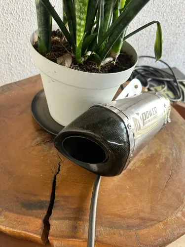 Escapamento mt-07 e outras motos de titânio e fibra de carbono 