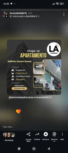 Aluga-se apartamento