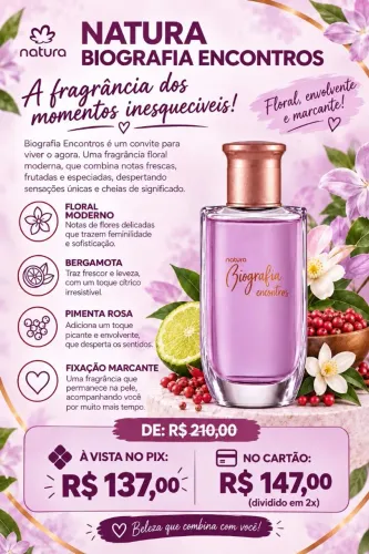 Perfume Biografia Encontros Feminino