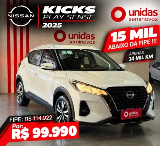 Nissan Kicks Play Sense 1.6 16V Flex Aut. 2025