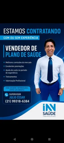 Oportunidade - Procuro Profissionais em Vendas Autônomos.
