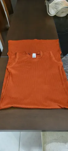 Vestido Midi malha canelada