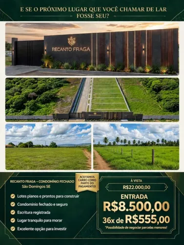 A oportunidade de ter seu terreno chegou, Agora com facilidade e gastando pouco