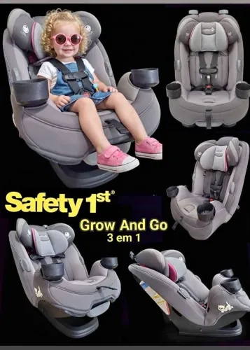 Safety 1st Grow And Go 3 em 1 de 0 a 45kg Reclinável e Confortável Completíssima Mto Nova!