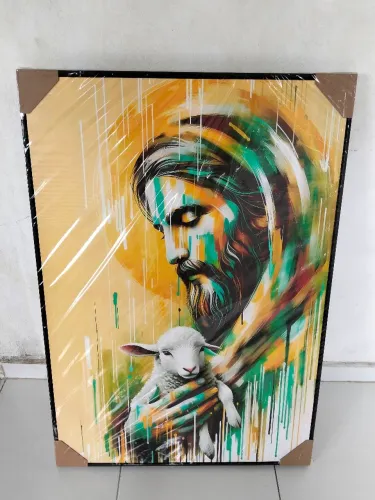 Quadro Religioso 1 metro x 0,70 centímetros NOVO