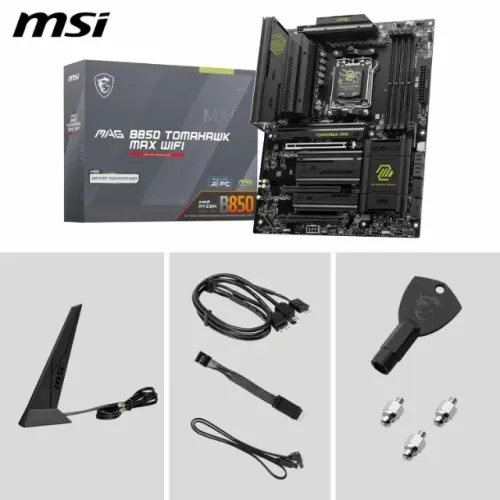 MSI MAG B850 Tomahawk MAX WiFi AM5 DDR5 Wi-Fi 7 - Excelente Estado