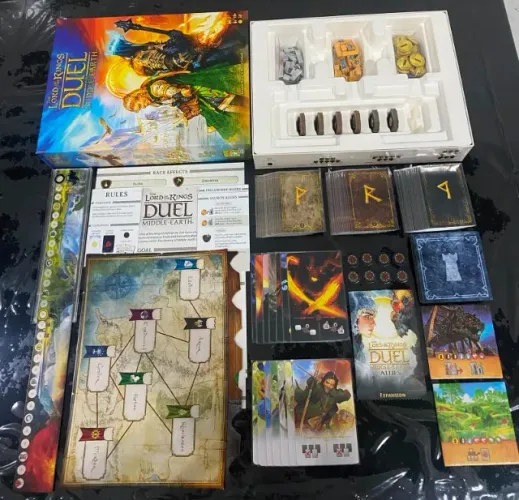BG Duelos pela Terra Média Completo C/Expansões e Promos