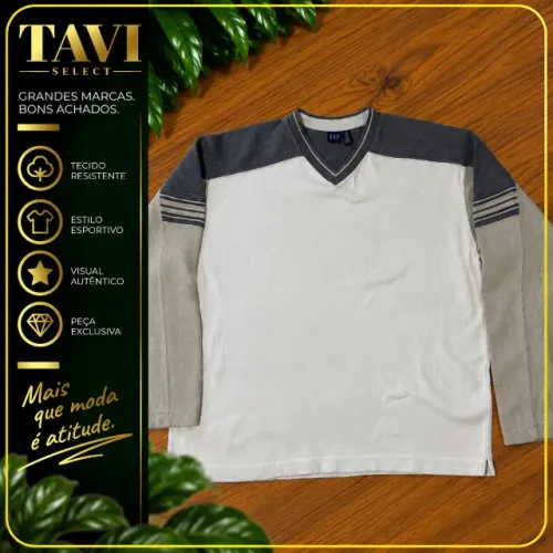 Camiseta manga longa GAP Vintage - Tamanho XL