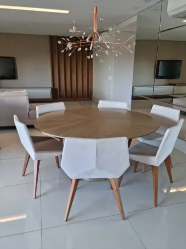 Mesa de jantar com 6 cadeiras Cubi