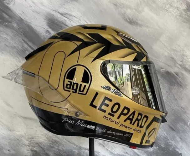 Capacete AGV Pista GP R Joan Mir Leopard (Novo)