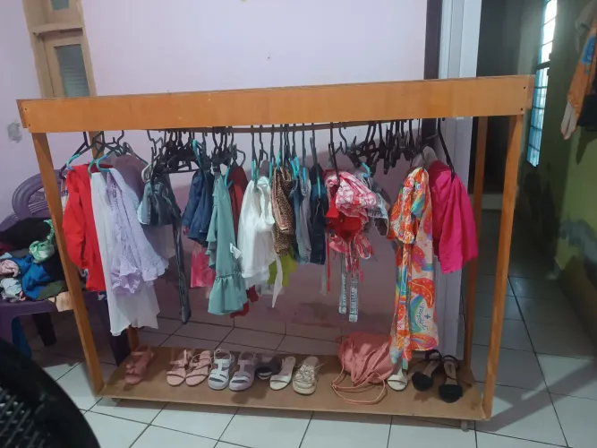 Arara de roupa 1,20m
