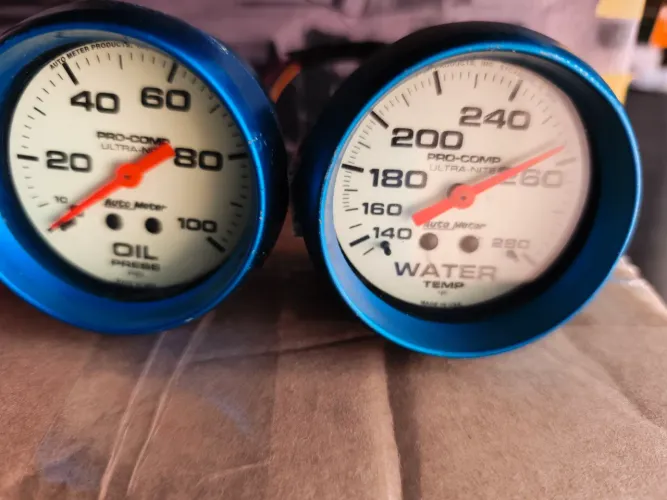 Autometer ProComp manômetros pressão óleo mecânico & Tempo. Água elétrico 