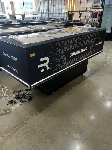Ilha para congelados - Pronta entrega - Refrimate - 2 metros 