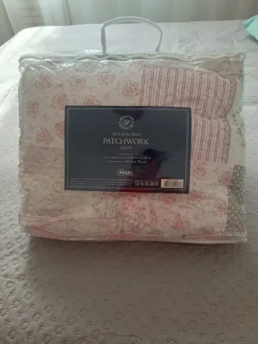 Kit Colcha Queen 3 Pçs Bouti Patchwork Rozac