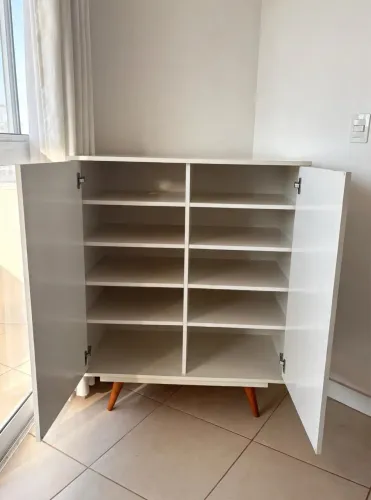 Sapateira Retro 50 2 Portas 10 Prateleiras Branco - R$390 | Ribeirão Preto
