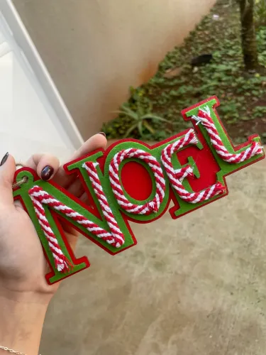 Placa para pendurar na árvore de natak