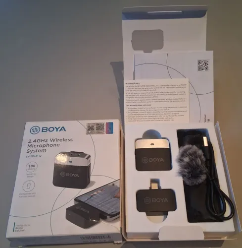 MICROFONE LAPELA BOYA M1LV NOVO