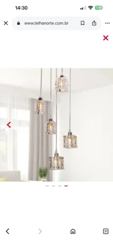 Lustre vidro cristal