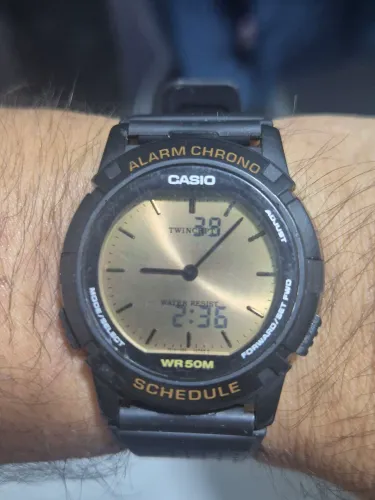 Relógio CASIO ABX-20 TWINCEPT  50 METROS     -    TODO ORIGINAL