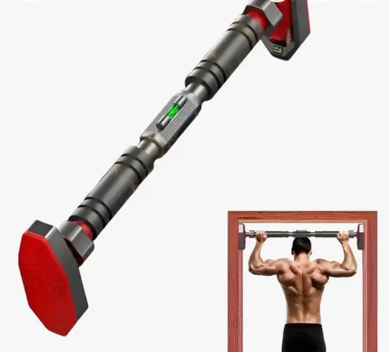 Barra Flexão Porta Ajustável 65-100cm: Musculação Fixa