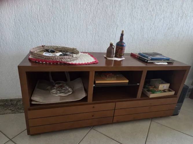 Rack marrom (1,40×0,45×60 cm)