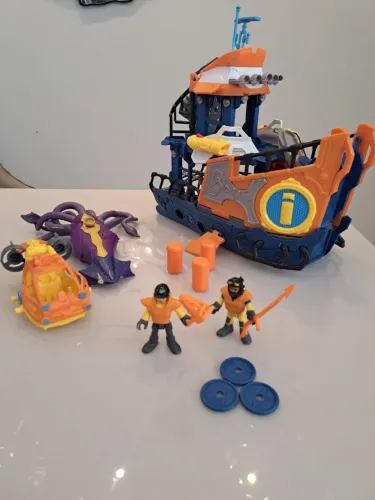 imaginext navio comando do mar infantil