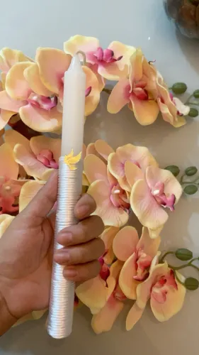 Vela para batizado comunhão e crisma.