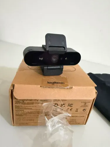 WEBCAM LOGITECH BRIO 4K - PERFEITA COM CAIXA E NOTA FISCAL!
