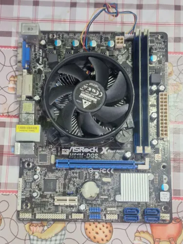 Kit H61 com processador e memória 