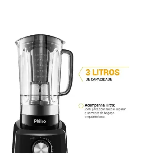 Liquidificador Philco Ph900 Preto 1200w 110v