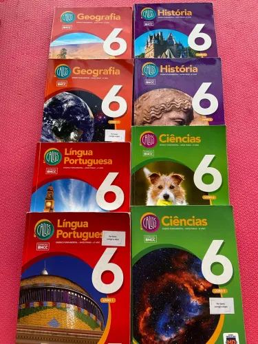 Kit com 4 disciplinas Poliedro - 6 ano 