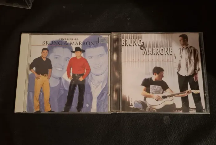 2 CDs Bruno e Marrone Originais funcionando