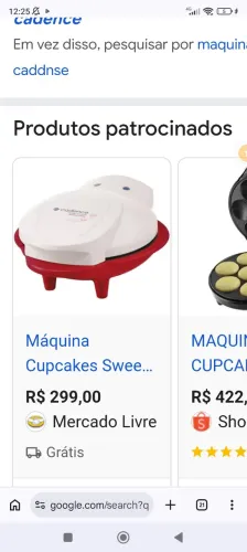 Máquina de cup cakes