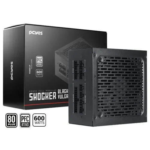 Fonte gamer pcyes shocker full modular