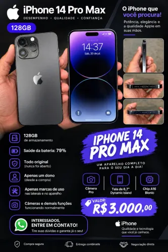 Iphone 14 pro max 128gb