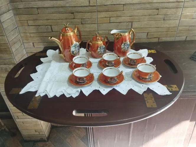 Jogo de café cenas galantes