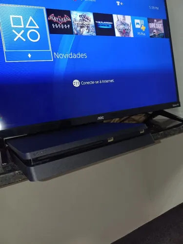 Ps4 slim 1tb 3 meses de garantia + controle de acompanhamento