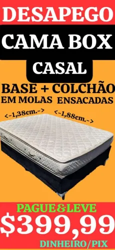 DESAPEGO! CAMA BOX CASAL, LEIAM: